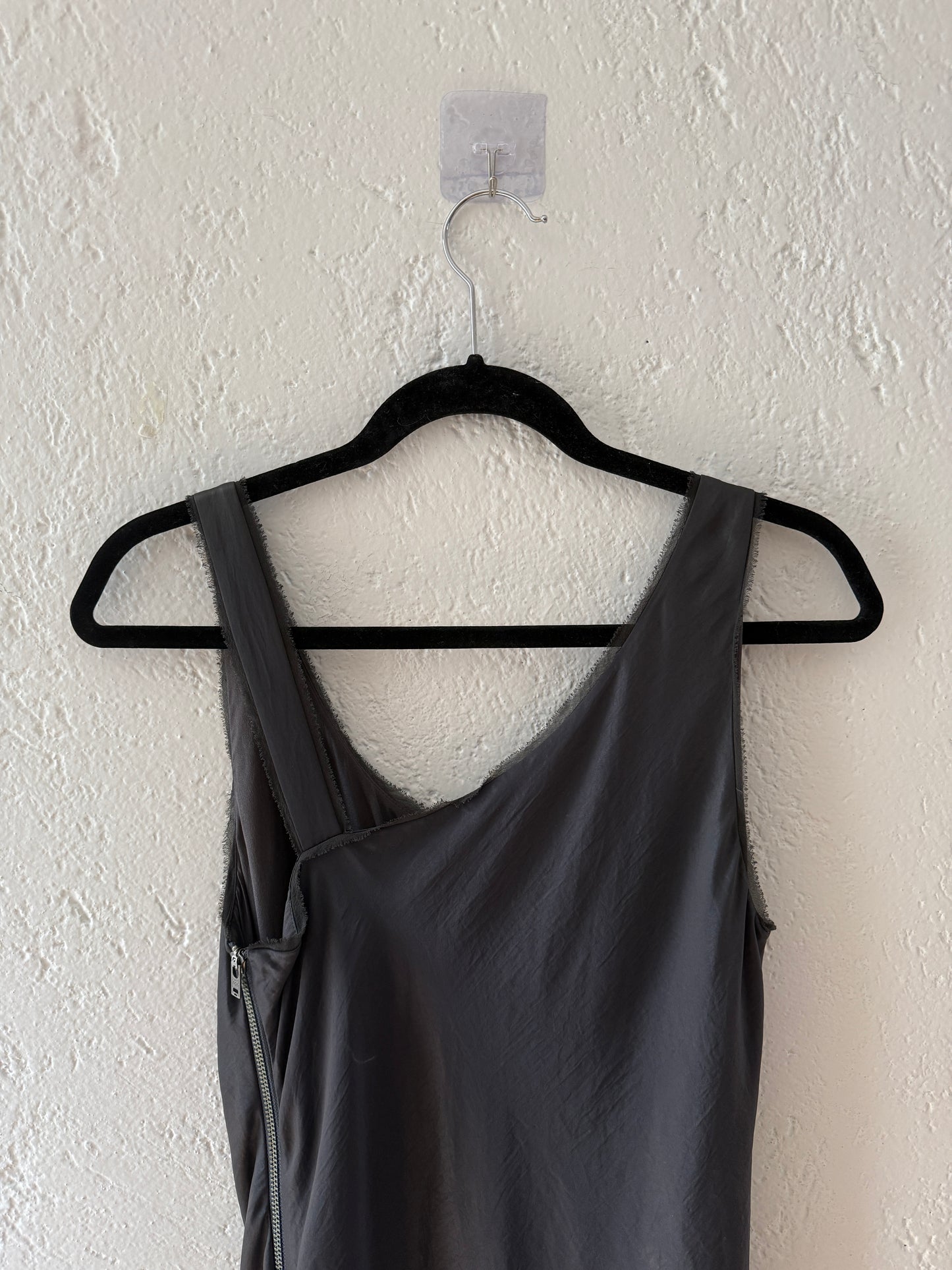 vestido helmut lang de seda
