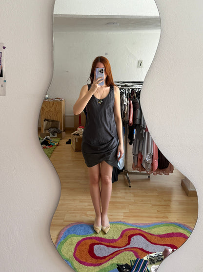 vestido helmut lang de seda